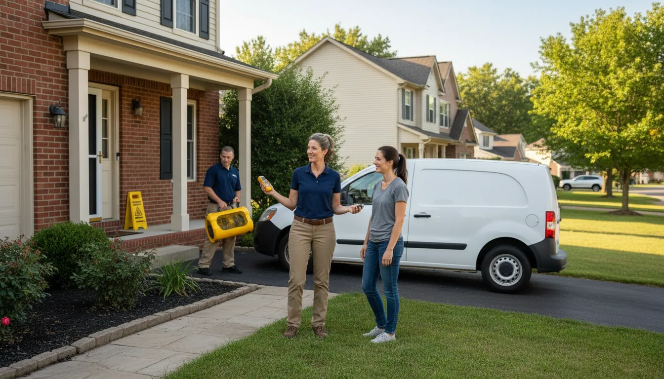 Residential water damage restoration in New Fairfield, CT